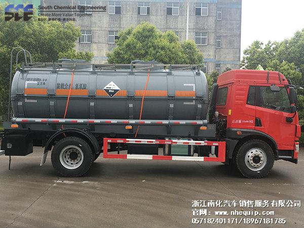 10方鹽酸運(yùn)輸槽罐車